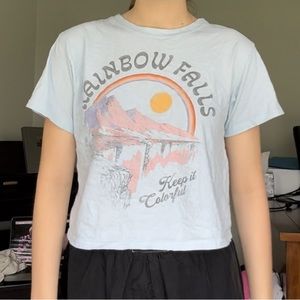 MIGHTY FINE rainbow graphic tee